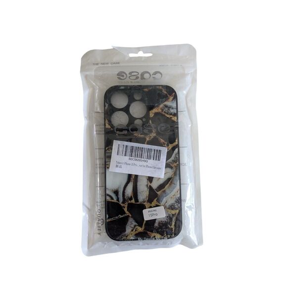 Marble Printed ShockProof Silicone Case For iPhone 15 Pro Max - Picture 7 of 8